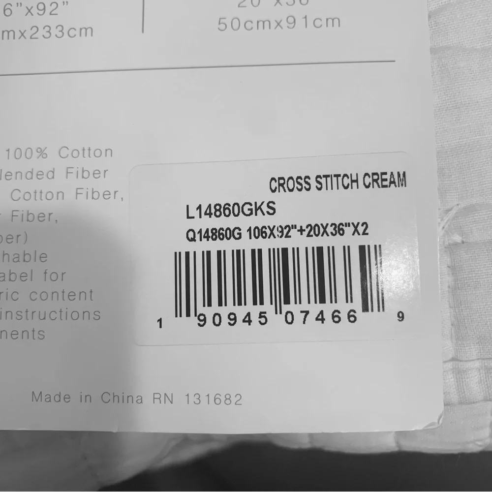 Levtex Home The Industrial Shop Solid Quilt and Sham Bedding Set Cream King